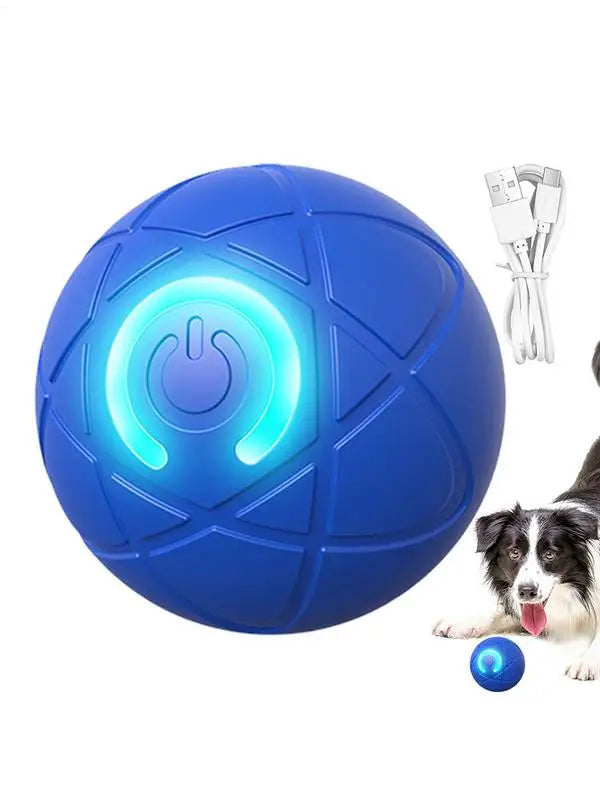 Interactive Dog Rolling Ball Toy – Automatic Moving & Vibrating Ball for Dogs and Puppies – USB Rechargeable Pet Enrichment Toy