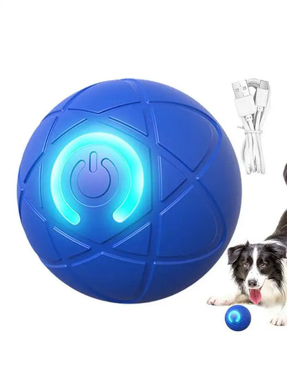 Interactive Dog Rolling Ball Toy – Automatic Moving & Vibrating Ball for Dogs and Puppies – USB Rechargeable Pet Enrichment Toy