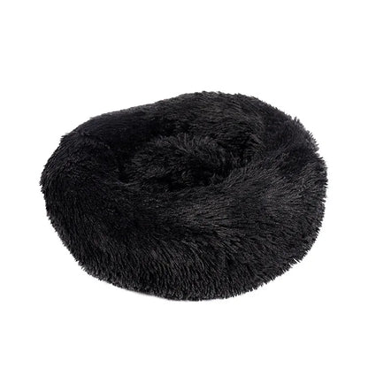 Round Pet Bed for Large Dogs & Cats – 40–90cm Super Soft Plush Donut Bed – Winter Warm Sleeping Nest for Medium & Large Dogs