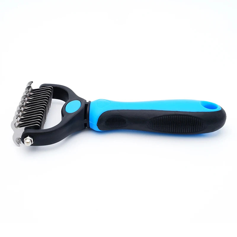 Pet Knot Remover Comb for Dogs & Cats – Dematting Tool with Stainless Steel Blades – Detangling Brush for Matted & Tangled Hair – Professional Grooming Tool