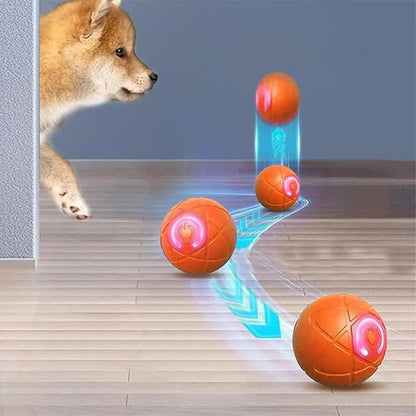Interactive Dog Rolling Ball Toy – Automatic Moving & Vibrating Ball for Dogs and Puppies – USB Rechargeable Pet Enrichment Toy