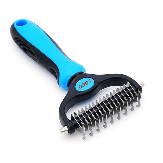 Pet Knot Remover Comb for Dogs & Cats – Dematting Tool with Stainless Steel Blades – Detangling Brush for Matted & Tangled Hair – Professional Grooming Tool