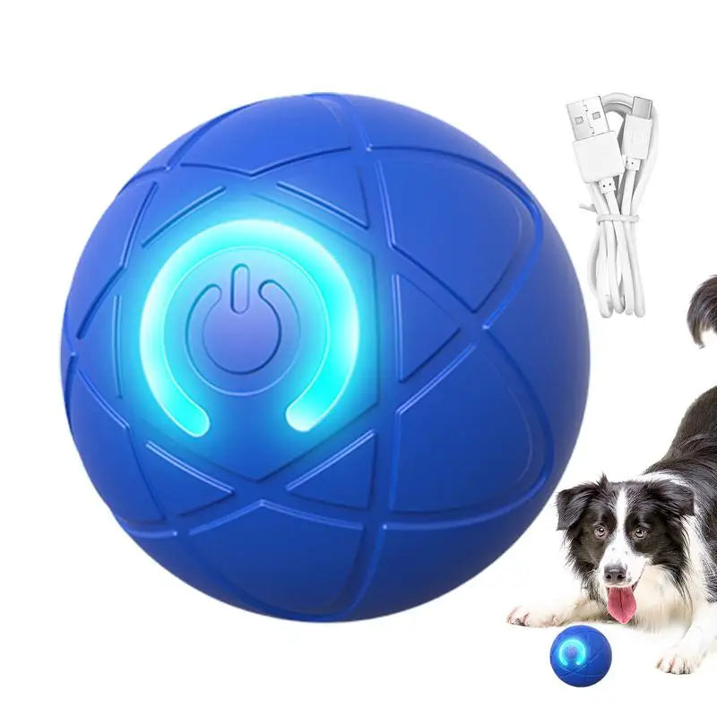 Interactive Dog Rolling Ball Toy – Automatic Moving & Vibrating Ball for Dogs and Puppies – USB Rechargeable Pet Enrichment Toy
