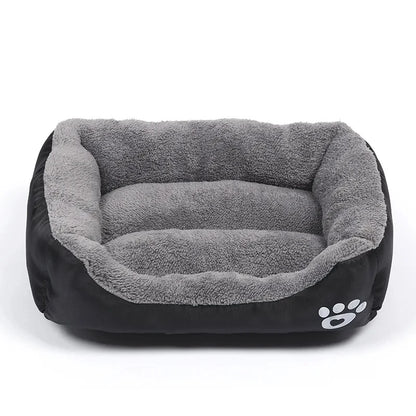 Soft Square Dog Sofa Bed – Winter Warm Washable Pet Cushion – Large & Medium Dog Kennel Mat – Elastic Plush Cat & Dog Bed for Indoor Use