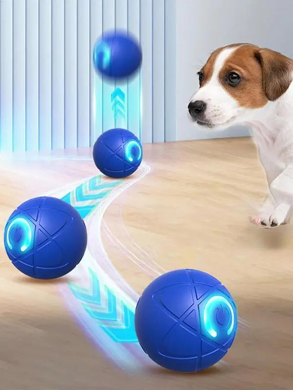 Interactive Dog Rolling Ball Toy – Automatic Moving & Vibrating Ball for Dogs and Puppies – USB Rechargeable Pet Enrichment Toy