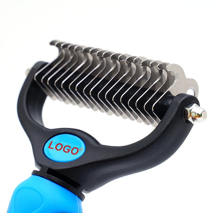 Pet Knot Remover Comb for Dogs & Cats – Dematting Tool with Stainless Steel Blades – Detangling Brush for Matted & Tangled Hair – Professional Grooming Tool