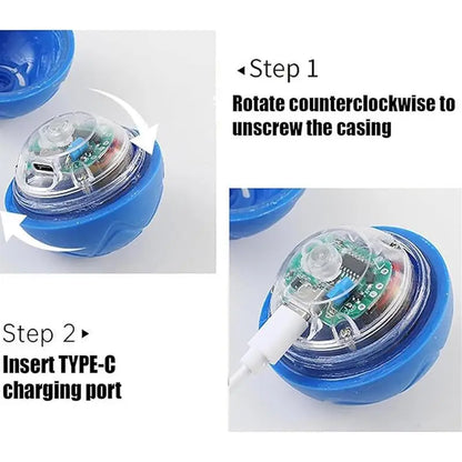 Interactive Dog Rolling Ball Toy – Automatic Moving & Vibrating Ball for Dogs and Puppies – USB Rechargeable Pet Enrichment Toy